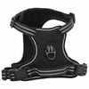vidaXL Dog Harness with Reflective Stripes Adjustable Black M