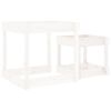 vidaXL Sand Tables 2 pcs White Solid Wood Pine