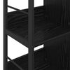 vidaXL Bookshelf Black Oak 102 x 32 x 72.5 cm Engineered Wood
