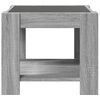 vidaXL Coffee Table with LED Grey Sonoma 53x53x45 cm Engineered Wood