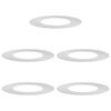 vidaXL suitable for Flat Tree Rings 5 pcs Silver &Oslash;40/70 cm