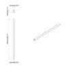 vidaXL Closet Rod 2 pcs Silver 764 x 15 x 29 mm Aluminium Alloy