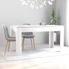 vidaXL Table White Chipboard