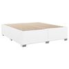 vidaXL Box Spring Bed with Mattress White 180x200 cm Faux Leather