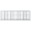 vidaXL Gabion Raised Bed Silver 180 x 60 x 55 cm Galvanised Steel
