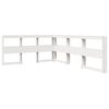 vidaXL Bookcase Bed without Mattress White 135x190 cm Solid Wood Pine