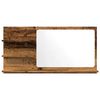 vidaXL Bathroom Mirror Cabinet Old Wood 90x11x45 cm Engineered Wood