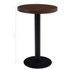 vidaXL Bistro Table Dark Brown 50 cm MDF