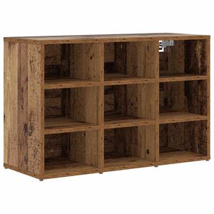 vidaXL Shoe Cabinet 77.5 x 30 x 51 cm Engineered Wood Old Wood