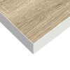 vidaXL Floating Wall Shelves 2 pcs Oak and White 80x23.5x3.8 cm MDF