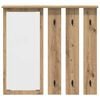 vidaXL Wall-Mounted Coat Rack with Shelf Artisan oak 84 x 10 x 80 cm