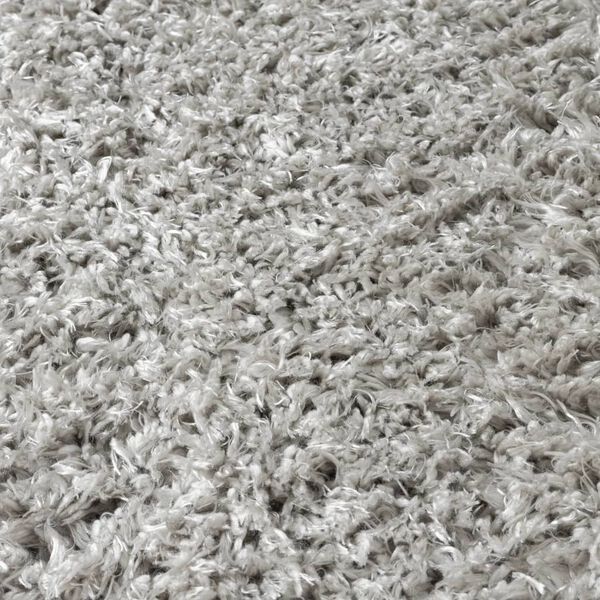 vidaXL High Pile Shaggy Rug Grey 140x200 cm 50 mm