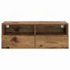 vidaXL TV Wall Cabinet Old Wood 80 x 30 x 30 cm Engineered Wood