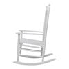 vidaXL Rocking Chair with Curved Seat White Wood