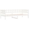 vidaXL Day Bed without Mattress White 90x190 cm Single Solid Wood Pine