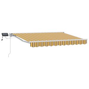 vidaXL Yellow, Grey and White 3.5 x 2 m Polyester with PU coating
