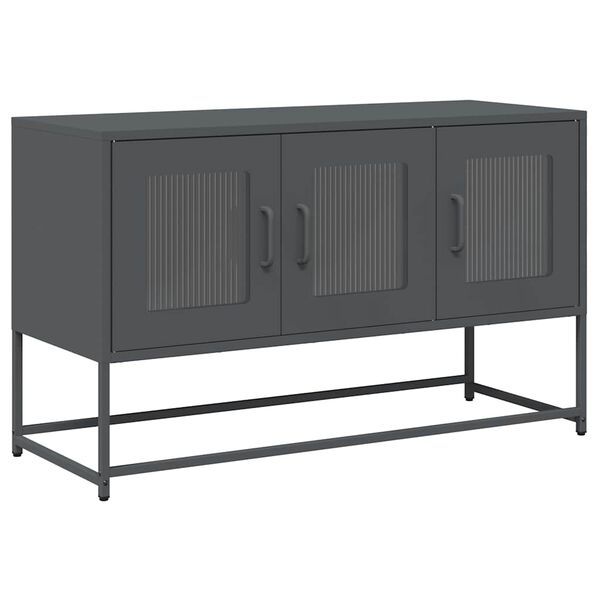 vidaXL TV Cabinet Anthracite 100.5x39x60.5 cm Cold-rolled Steel