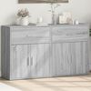 vidaXL Sideboards 2 pcs Grey Sonoma 60x31x70 cm Engineered Wood
