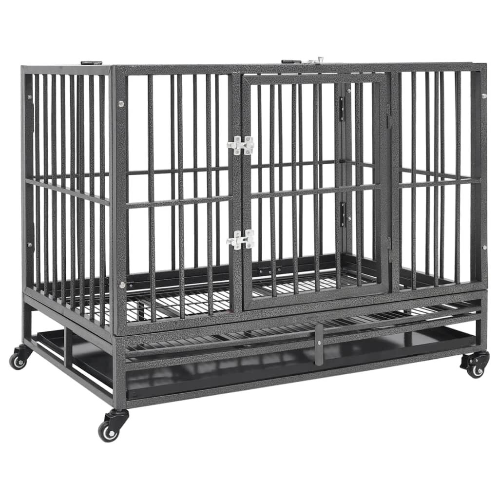 Dog crate on wheels hotsell
