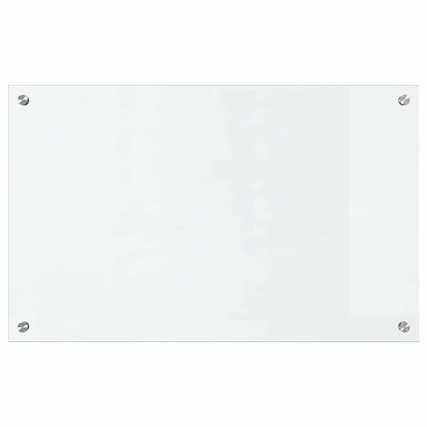 vidaXL Kitchen Backsplash Transparent 80 x 50 cm Tempered Glass