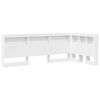 vidaXL Storage Headboard White Engineered Wood