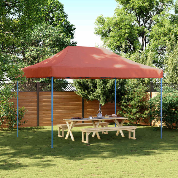 vidaXL Party Tent Folding Terracotta 279 x 410 x 315 cm Oxford Fabric