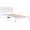 vidaXL Bed Frame White 90 x 190 cm Solid Pine wood