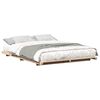 vidaXL Bed Frame Brown 160 x 220 cm Solid Pine Wood