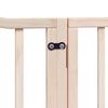 vidaXL Dog Gate with Door Foldable 8 Panels 640 cm Poplar Wood