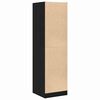 vidaXL Apothecary Cabinet Black oak 40 x 41 x 144.5 cm Engineered wood