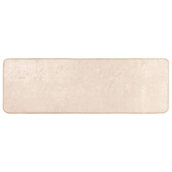 vidaXL Rug Print Cream 100 x 50 cm Polyester and PVC