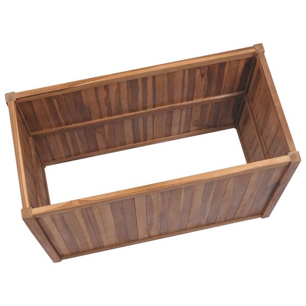 vidaXL Raised Bed 100x50x50 cm Solid Teak Wood