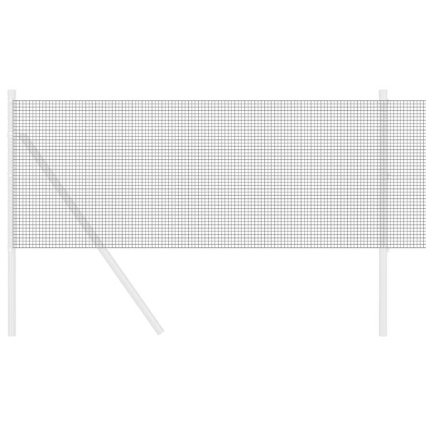 vidaXL Welded Wire Fence Grey 0.6 x 10 m Steel