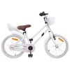 vidaXL Kids Bike 18 Inches for 5-7 Years Old White
