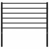 vidaXL Metal Headboard Black 90 cm