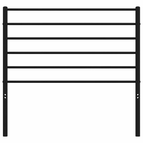 vidaXL Metal Headboard Black 90 cm