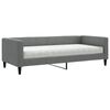 vidaXL Daybed with Mattress Dark Grey 90x190 cm Fabric
