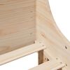 vidaXL Bed Frame without Mattress 75x190 cm Small Single Solid Wood Pine