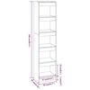 vidaXL Book Cabinet/Room Divider White 40x30x166 cm