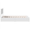 vidaXL Storage Bed with Headboard White 90 x 200 cm Engineered Wood