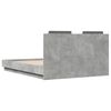 vidaXL Bed Frame without Mattress Concrete Grey 135x190 cm Double