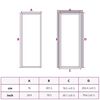 vidaXL Home Door 76 x 201.5 x 3.5 cm Aluminium and Tempered Glass