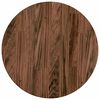 vidaXL Table Top &Oslash; 40 x 2.5 cm Round Solid Oak Wood Dark Brown