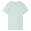 Kids' T-shirt with Stripes Light Mint 140