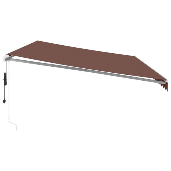 vidaXL Automatic Retractable Awning Brown 600x350 cm