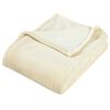 vidaXL Blanket Cream 130x170 cm Polyester