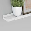 vidaXL Wall Shelf 2 pcs White Marble 100 x 9 x 3 cm Engineered Wood