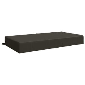 vidaXL Seat Cushion SOEST 100% Polyester Anthracite 120 x 80 x 15 cm