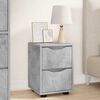 vidaXL Bedside Table Concrete Grey 30.5 x 30 x 43 cm Engineered Wood
