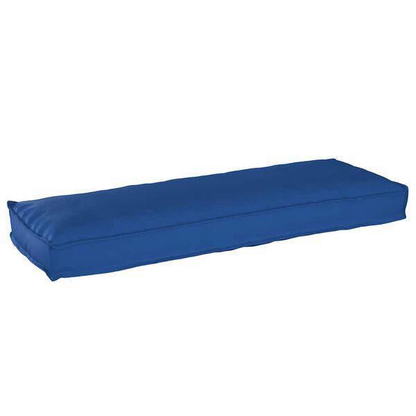 vidaXL Pallet Cushion for Bench Royal blue 120 x 40 x 8 cm